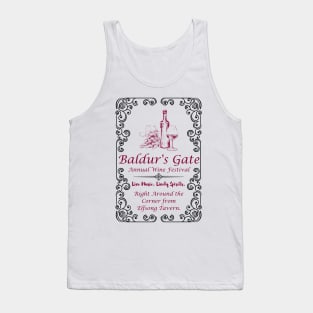 Baldur's Gate Annual Wine Festival Poster Art Tank Top